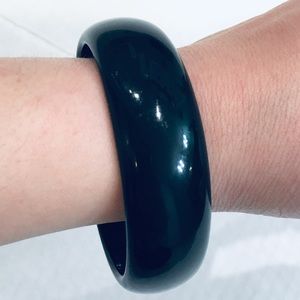 Black Gothic Grunge Bangle Bracelet